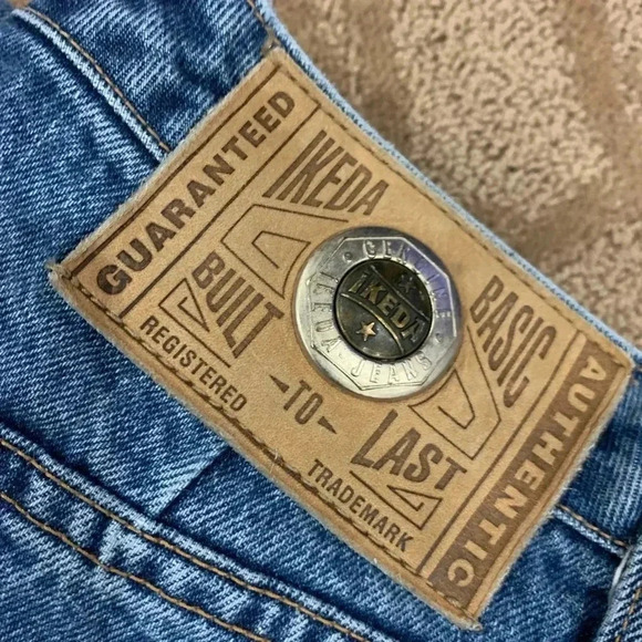 Vtg IKEDA  Denim Jeans Men's Size 30x32 - Picture 2 of 8